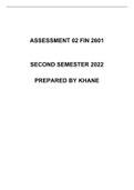 FIN2601 Assessment 2