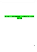 ATI PN Pharmacology Proctored Exam Review Exam (elaborations)
