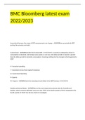 BMC Bloomberg latest exam 2022&sol;2023