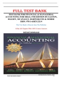 Test Bank for Financial & Managerial Accounting for MBAS, 5th Edition by Easton, Halsey, Mcanally, Hartgraves & Morse
