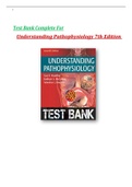  Test Bank For Understanding Pathophysiology 7th Edition