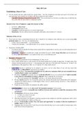 LL104 Tort Law - Cheat Sheet covering All Units, Lectures, and Reading (First)