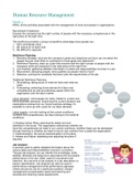 Human Resource Management Summary IBA Year 2