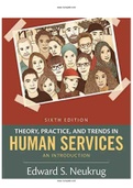 Theory Practice and Trends in Human Services 6th Edition Neukrug Test Bank