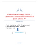 ATI PN Pharmacology 2022 A | Questions & Answers From The Real Exam |Rated A+