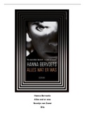 Nederlands boekverslag Alles wat er was door Hanna Bervoets