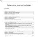 Samenvatting Abnormal Psychology&comma; ISBN&colon; 9780072562460  Development & Mental Health 2&colon; Psychopathology From A Life-span Perspective