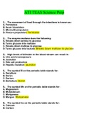 TEAS Science Prep Questions And Answers Latest 2022&lpar; Complete top Solution Rated A&rpar;