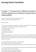 Chapter 1: Introduction to Medical-Surgical NursingPractice Ignatavicius: Medical-Surgical Nursing, 8thEdition