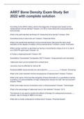 ARRT Bone Density Exam Study Set 2022 with complete solution