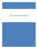 HESI RN MATERNAL