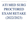 ATI MED SURG PROCTORED EXAM RETAKE (2022/2023)