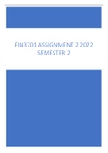 Fin3701 assignment 2 Semester 2 2022