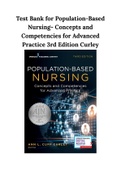 Test Bank for Population-Based Nursing- Concepts and Competencies for Advanced Practice 3rd Edition Curley