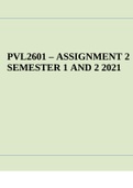 PVL2601 – ASSIGNMENT 2 SEMESTER 1 AND 2 2021
