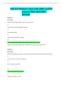 NSG 415 Module 5 Quiz-with 100&percnt; verified answers-2022-2023 BEST REVIEW 