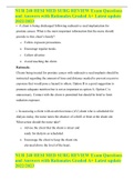NUR 240 HESI MED SURG REVIEW Exam Questions and Answers with Rationales Graded A&plus; Latest update 2022&sol;2023