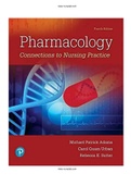 Test Bank Pharmacology Connections to Nursing Practice 4th Edition by Michael Adams, Carol Urban Chapter 1-75|Complete Guide A+|ISBN-13 ‏: ‎9780134867366