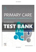 Test Bank Primary Care Interprofessional Collaborative Practice 6th Edition by Terry Mahan Buttaro|ISBN-13 :‏ 9780323570152 |Complete Guide A+|Instant download.
