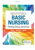 Test Bank For Davis Advantage Basic Nursing Thinking, Doing, and Caring 3rd Edition by Leslie S. Treas; Karen L. Barnett; Mable H. Smith 9781719642071 Chapter 1-46 Complete Guide.