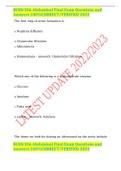 BUSN 206 Abdominal Final Exam Questions and Answers 100%CORRECT/VERIFIED 2022