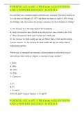 NURSING 412 AAPC CPB Exam A QUESTIONS AND ANSWERS 2022&sol;2023 &vert; RATED A