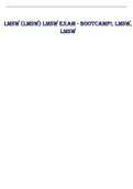 LMSW (LMSW) LMSW EXAM - Bootcamp!, LMSW, LMSW (Updated Spring 2022) A+ guide.