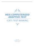 HESI Computerized Adaptive Testing  &lpar;CAT&rpar; Test Bank 