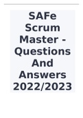 SAFe Scrum Master - Questions And Answers 2022-2023&period;