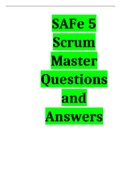 SAFe 5 Scrum Master Questions and Answers&period;