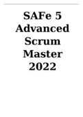 SAFe 5 Advanced Scrum Master 2022
