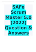 SAFe Scrum Master 5.0 (2022) - Question & Answers