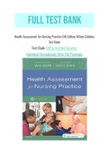 Health Assessment for Nursing Practice 6th Edition Wilson Giddens Test Bank