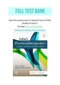 Lehnes Pharmacotherapeutics for Advanced Practice 2nd Edition Rosenthal Test Bank &lpar;1&rpar;