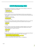ATI PN Pharmacology Proctored Exam Review &lbrace;75 Q & A&rcub; Latest 2021 &sol; 2022