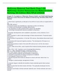 McKinney Maternal Test Bank Chap 1-30&sol; McKinney&colon; Evolve Resources for Maternal-Child Nursing&comma; 5th Edition MULTIPLE CHOICE