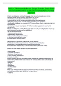 WGU-C706 Secure Software Design Practice Exam From Assessment Questions and Answers &lpar;2022&sol;2023&rpar; &lpar;Verified Answers&rpar;