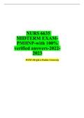NURS 6635 MIDTERM EXAM-PMHNP-with 100&percnt; verified answers-2022-2023