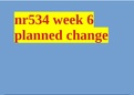 nr534 week 6 planned change