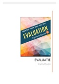 Samenvatting Evaluation Methods and Techniques for Evaluation Research Nederlands