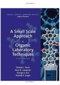 A Small Scale Approach to Organic Laboratory Techniques 4th Edition Pavia Solutions Manual