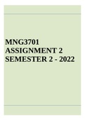 MNG3701 ASSIGNMENT 2 SEMESTER 2 - 2022