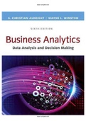 Business Analytics Data Analysis and Decision Making 6th Edition Albright Solutions Manual
