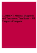 Test Bank For CURRENT Medical Diagnosis and Treatment  – All Chapters Complete