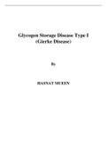 Glycogen Storage Disease Type I (Gierke Disease)