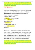Houston Community College NURSING BS NURSING Test 1 Exam Questions and Answers Rated A&plus; Guaranteed Success Latest Update 2022&sol;2023