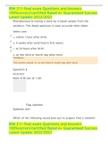 BSN 211 final exam Questions and Answers 100&percnt;correct&sol;certified Rated A&plus; Guaranteed Success Latest Update 2022&sol;2023