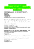 ATI MATERNAL NEWBORN PROCTORED EXAM A 2021/2022.(70 QUESTIONS WITH 100% CORRECT ANSWERS