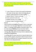 HESI 101 MED-SURGE HESI RN Exam Questions and Answers with Rationales Attained Grade A&plus; Latest Update 2022&sol;2023