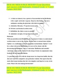 HESI 101 MED-SURGE HESI RN Exam Questions and Answers with Rationales Attained Grade A&plus; Latest Update 2022&sol;2023